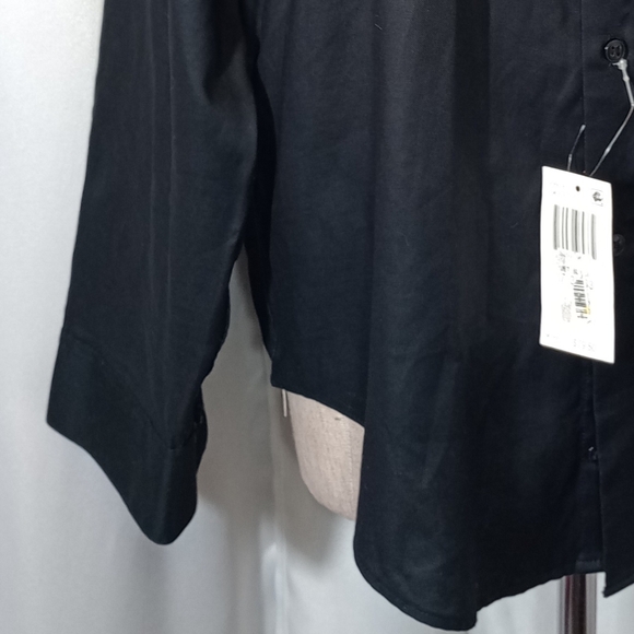 Calvin Klein TAG,ButtonUp Shirt, Men,  Collar, Bttn Cuffs, Black, 32-33/17 - Picture 5 of 15